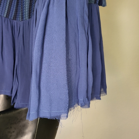 NWT Anthropologie Akemi + Kin Baka Tassel Pleated Tie Shoulder Tank size XSmall - Picture 4 of 10